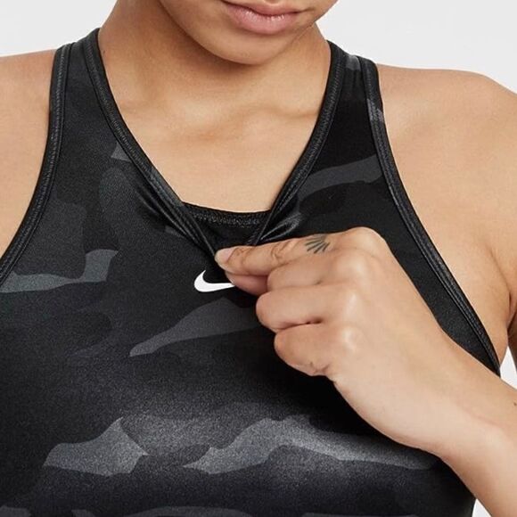 Nike Dri-FIT Swoosh Women’s Medium-Support Neck Sports‎ Bra Women’s Size Medium - Picture 3 of 6